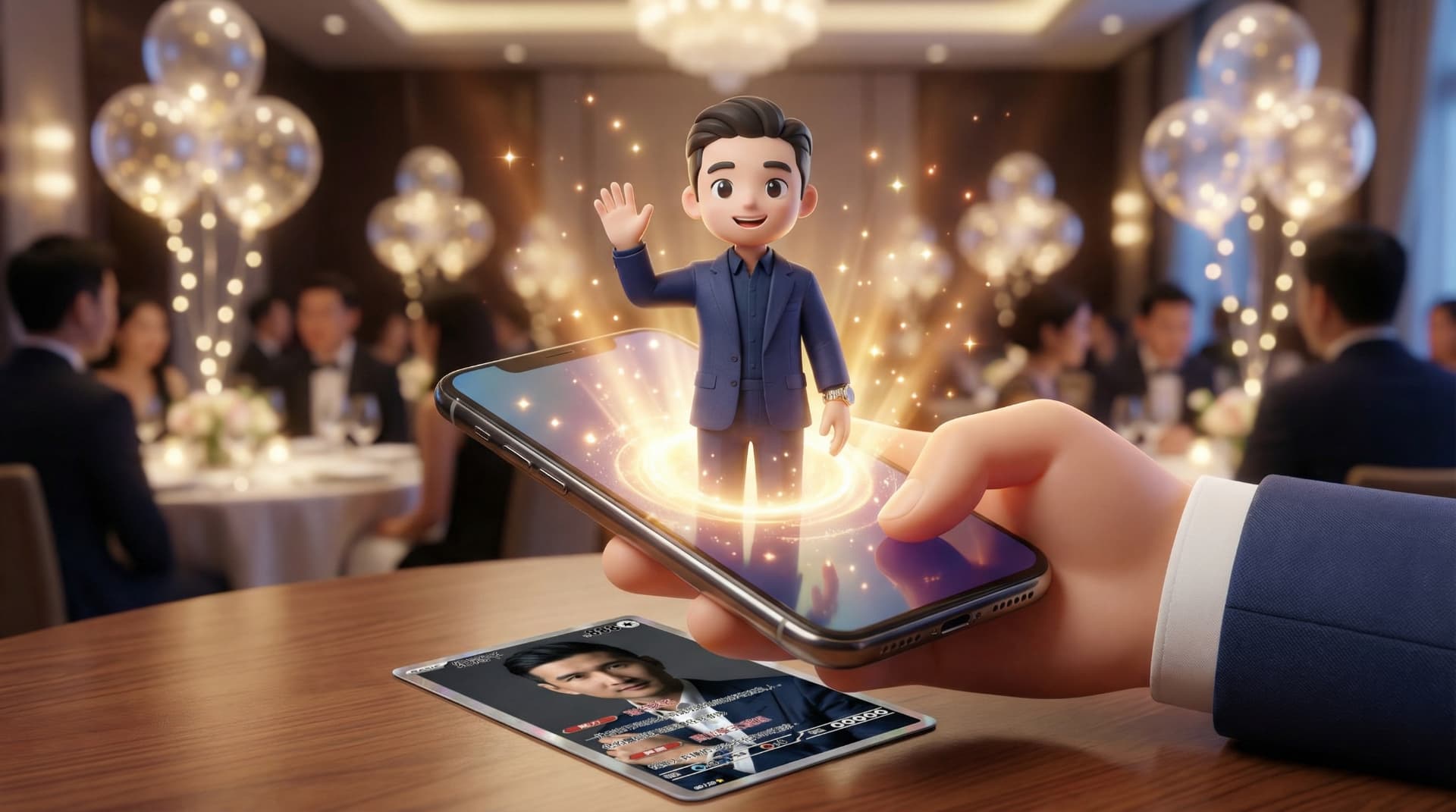 AR Card experience — scan to reveal 3D AR content